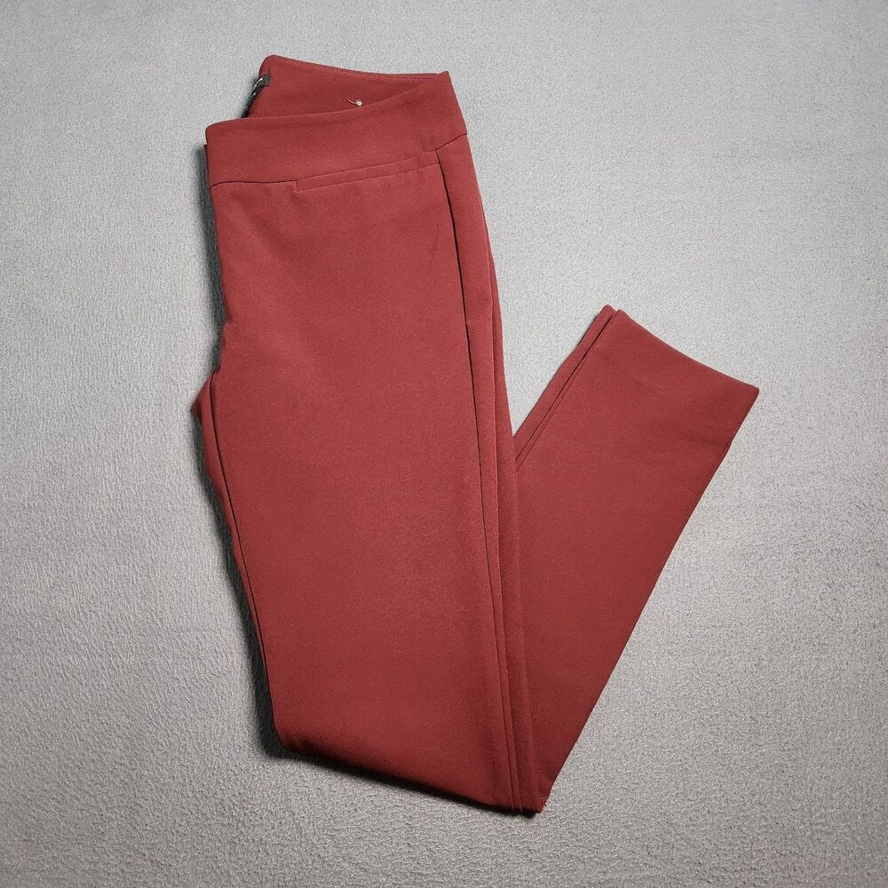 Ann Taylor Dress Pants Women 2P Maroon Signature Low Rise Skinny